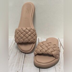 Seychelles Braided Leather Sandal Sz:6 Nude Pink